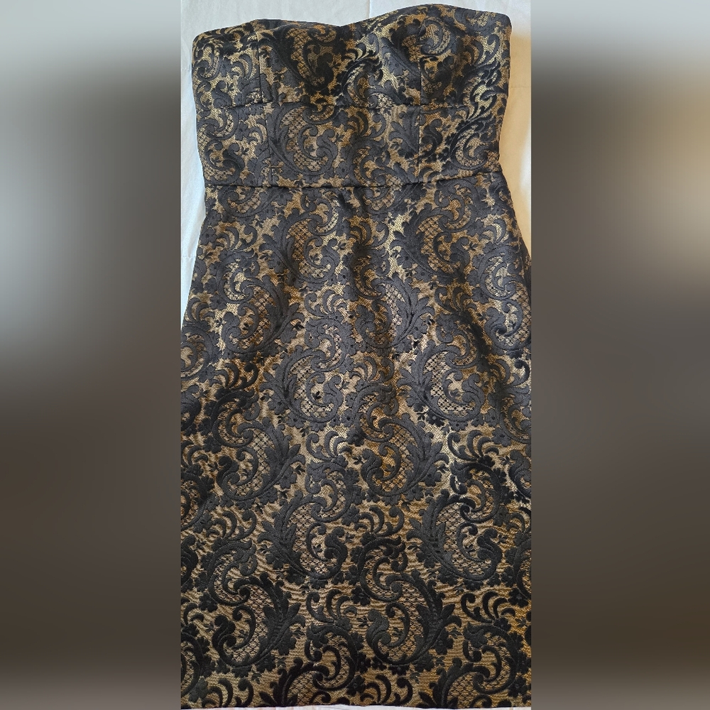 Loft Ann Taylor strapless draping dress